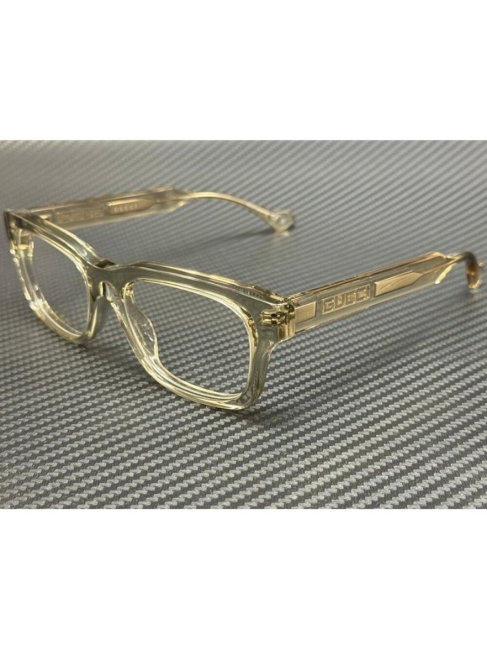 New Gucci Men  Green Transparent Eyeglasses 54-18-145